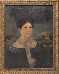 Portrét Heleny Werichové, 1829, před a po restaurování