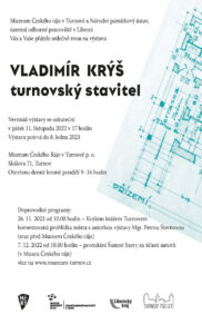 Pozvánka na výstavu Vladimír Krýš – turnovský architekt