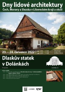 Dny lidové architektury na Dlaskově statku – plakát