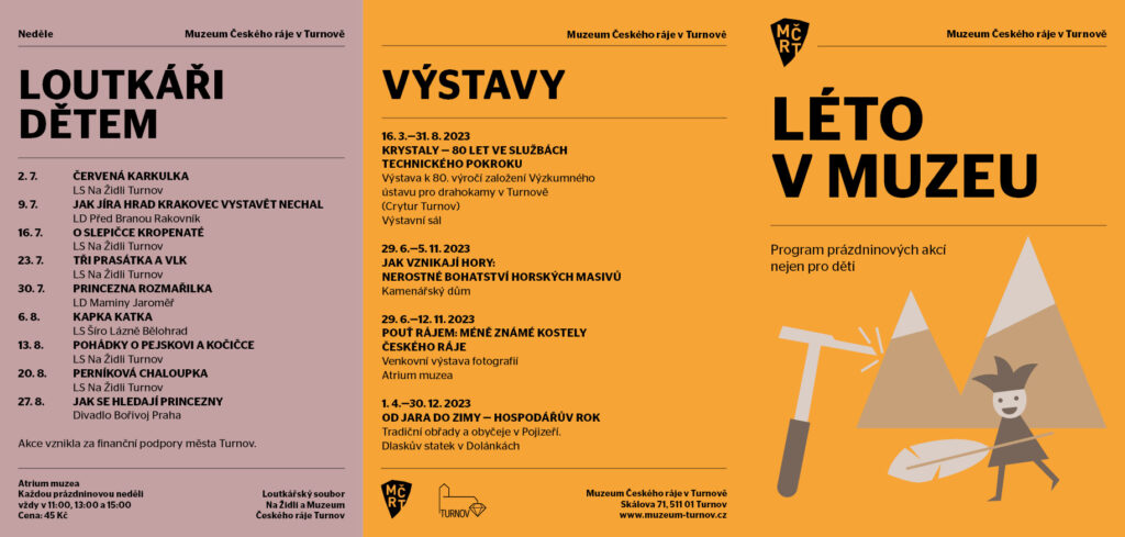Prázdninové programy leták