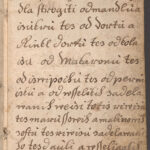 První textová strana z jejíž vrchní části byl vytvořen název celého rukopisu. Ve spodní části je pak formule, která nás informuje, že recepty zde zapsané dodal jistý pan Vakous (zvětšeno).