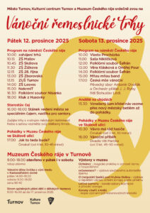 Plakát: Vánoční řemeslné trhy Turnov