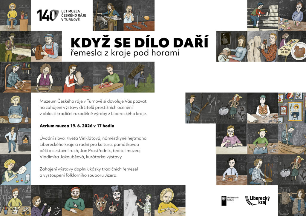 Pozvánka k výstavě „Když se dílo daří"