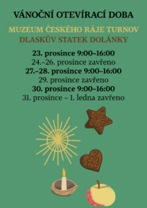 Banner: Vánoční otevírací doba 2025