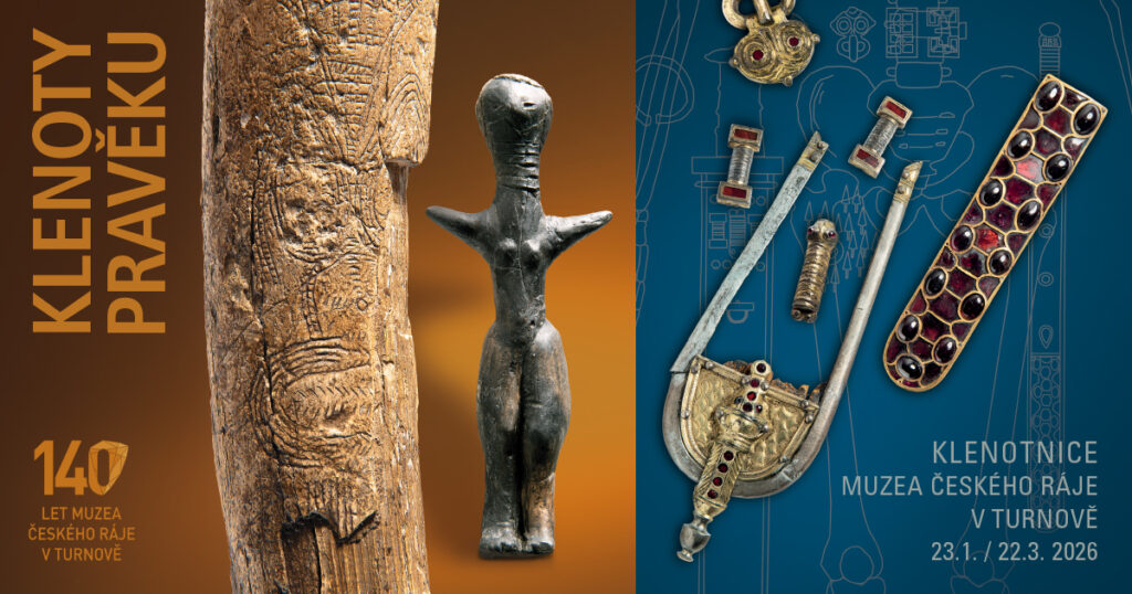 Banner k výstavě Klenoty pravěku