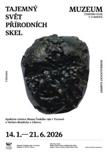 Plakát k výstavě Tajemný svět přírodních skel
