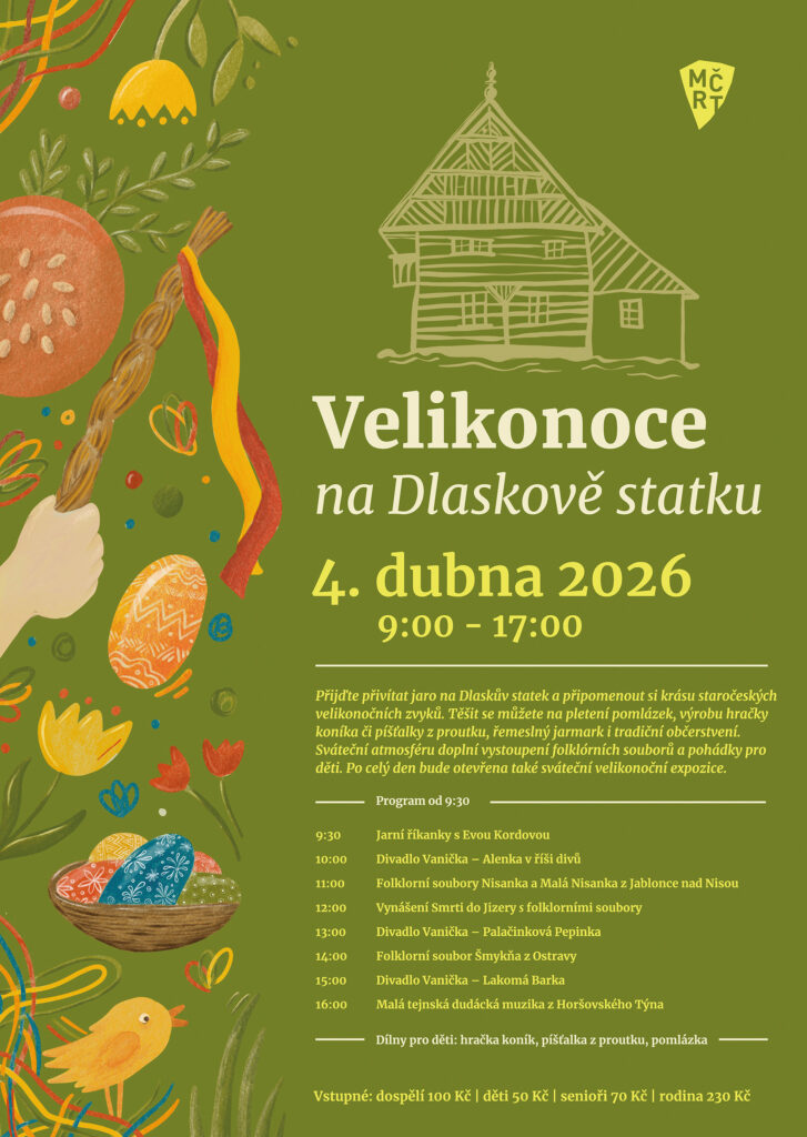 Plakát: Velikonoce na Dlaskově statku