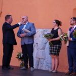 Předání nominačního listu zástupcům Muzea Českého ráje v Turnově Lence Laurynové a Janu Prostředníkovi; Strážnice